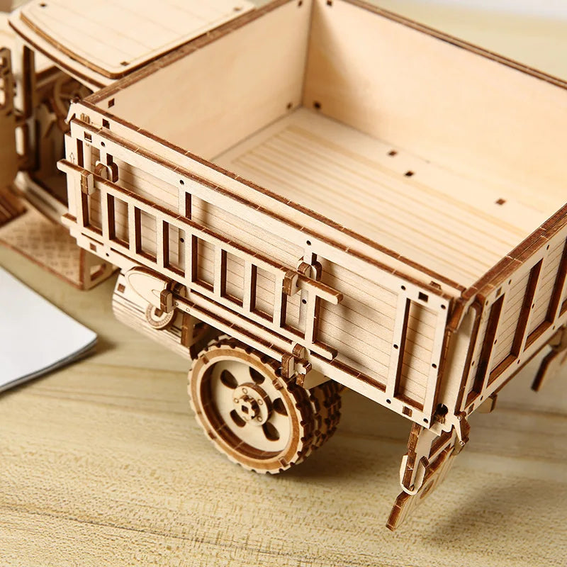 Build Your Own Truck 3D Wooden Puzzle Model Kit