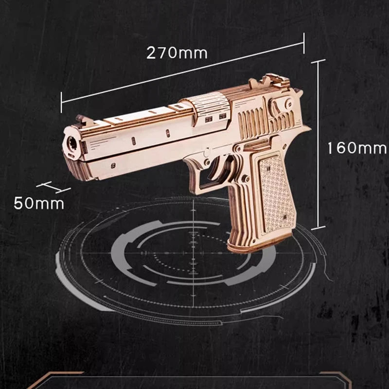 Pistol 3D Wooden Puzzle