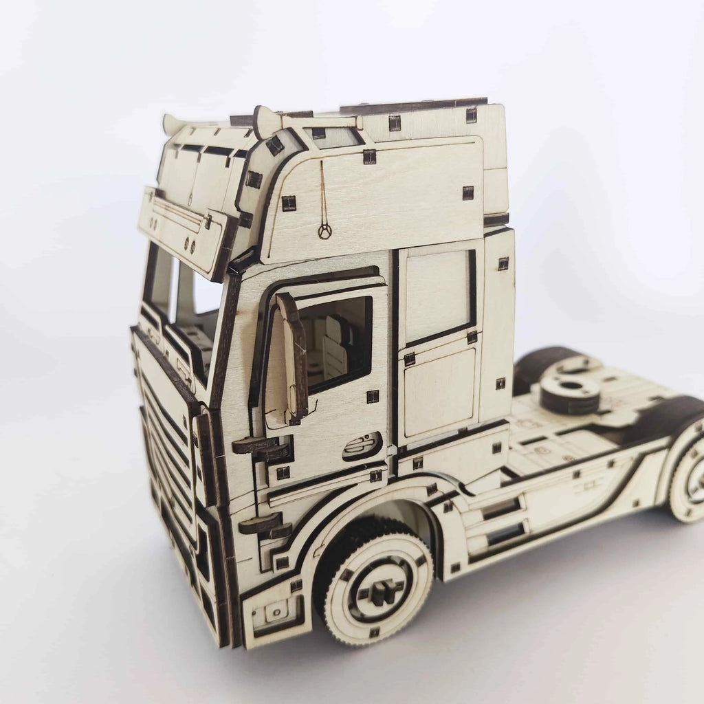 European Truck DIY 3D Wooden Puzzle