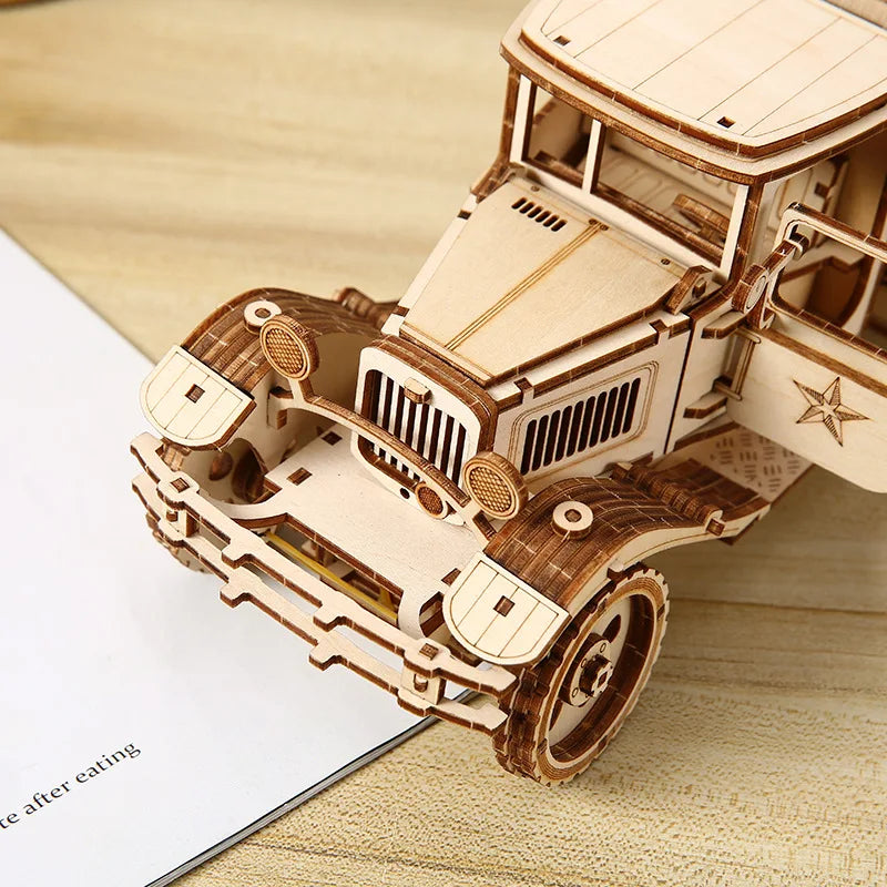 Build Your Own Truck 3D Wooden Puzzle Model Kit
