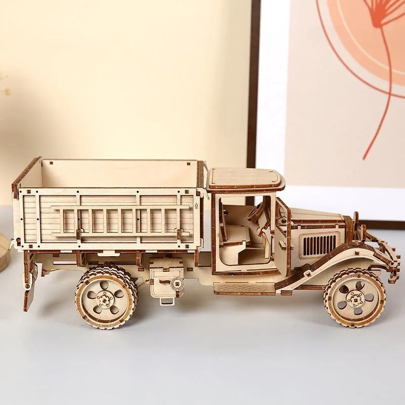 Build Your Own Truck 3D Wooden Puzzle Model Kit