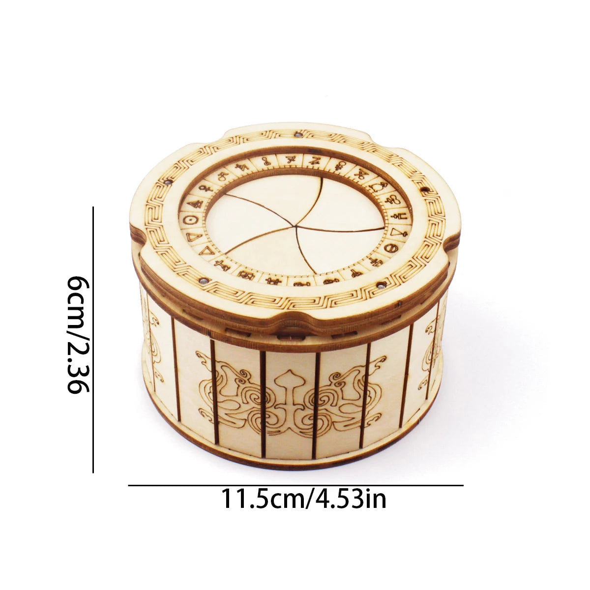 3D Puzzle DIY Wooden Mechanical Box Assembly