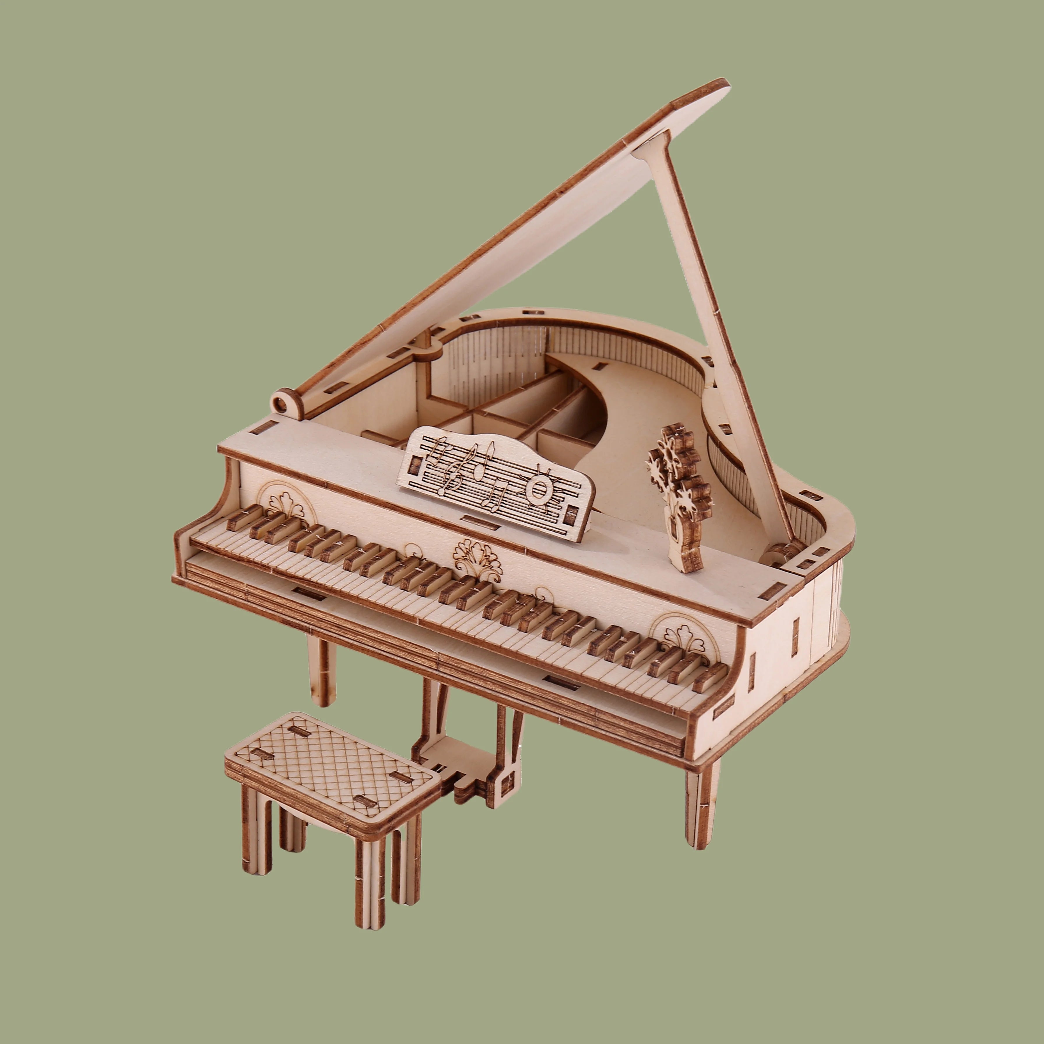 3D Wooden Puzzle Piano