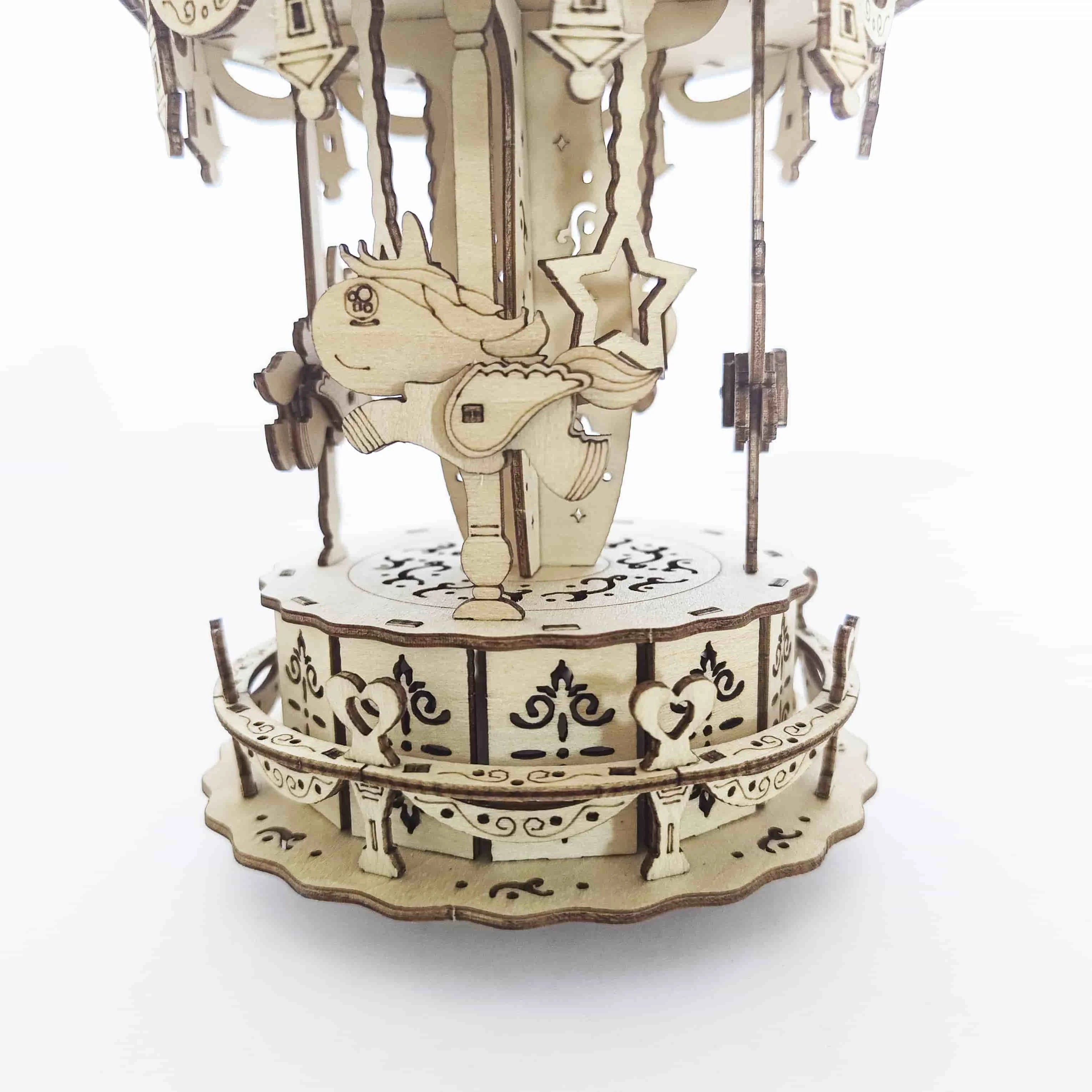 Troy Carousel Handmade DIY Craft Model