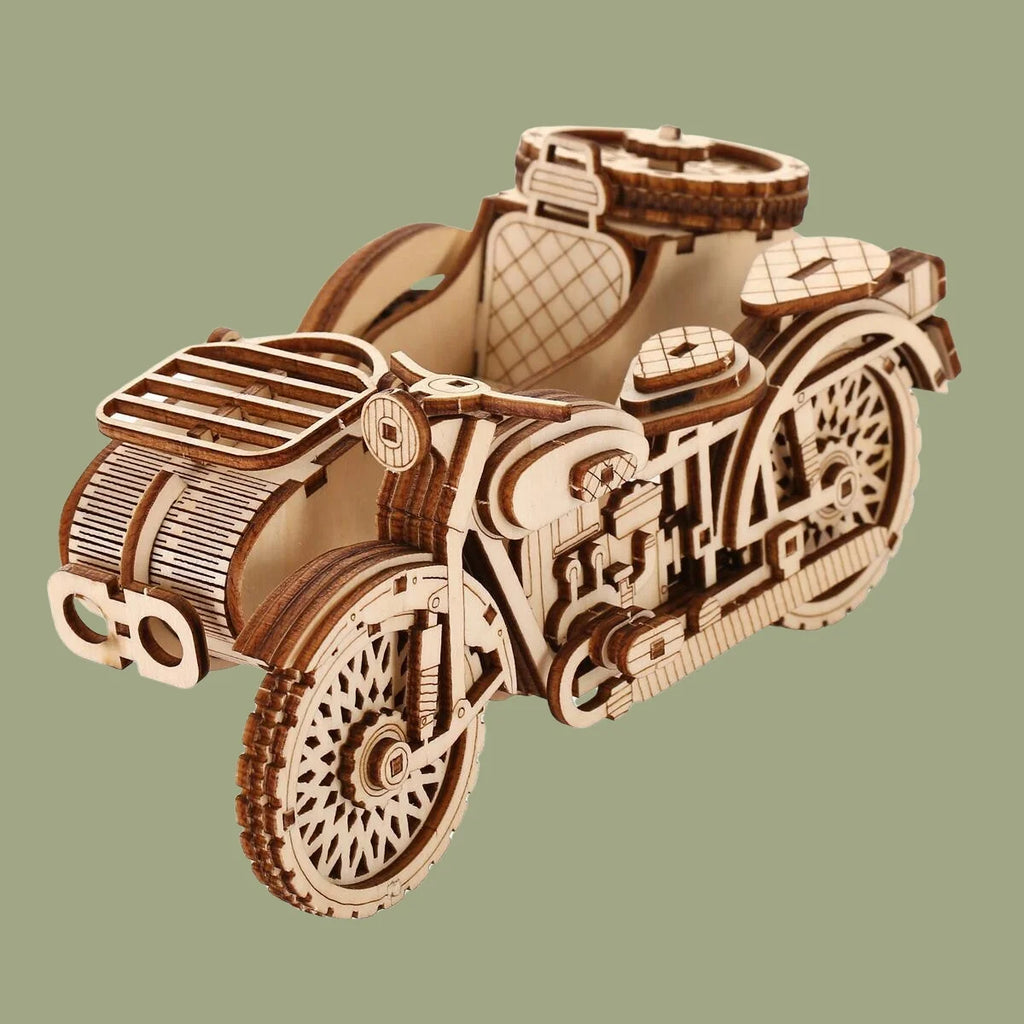Retro Tricycle DIY Car Model 3D Wooden Puzzle