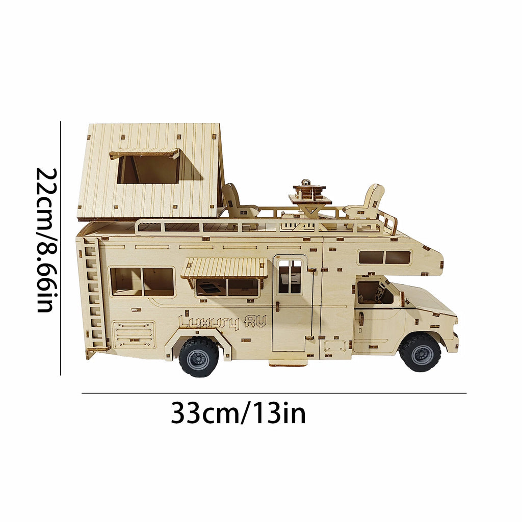 3D Wooden Puzzle DIY Camper Van Suitable for adults