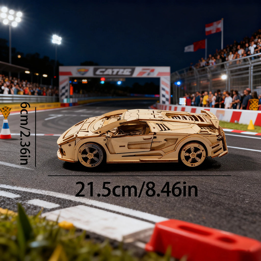 3D Wooden Puzzle Sports Car