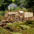 Vintage Steam Locomotive 3D Wooden Puzzle