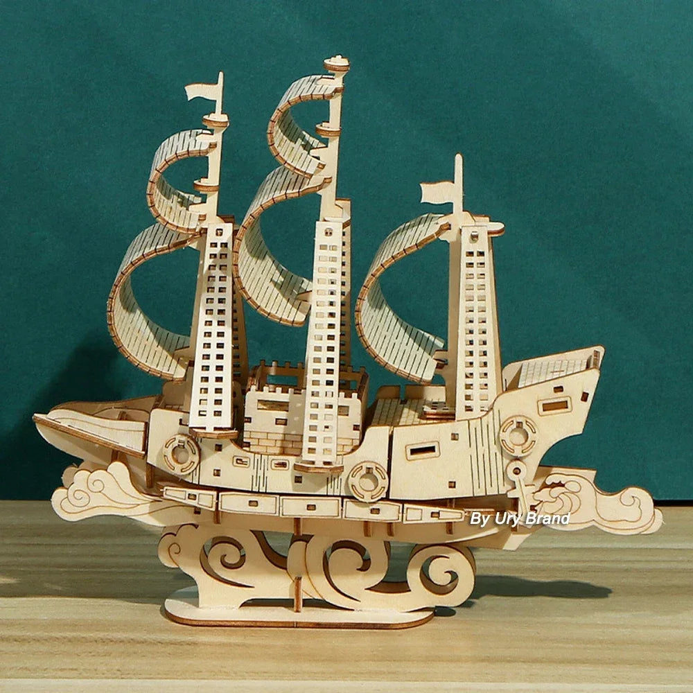 Majestic Ocean Vessel 3D Puzzle