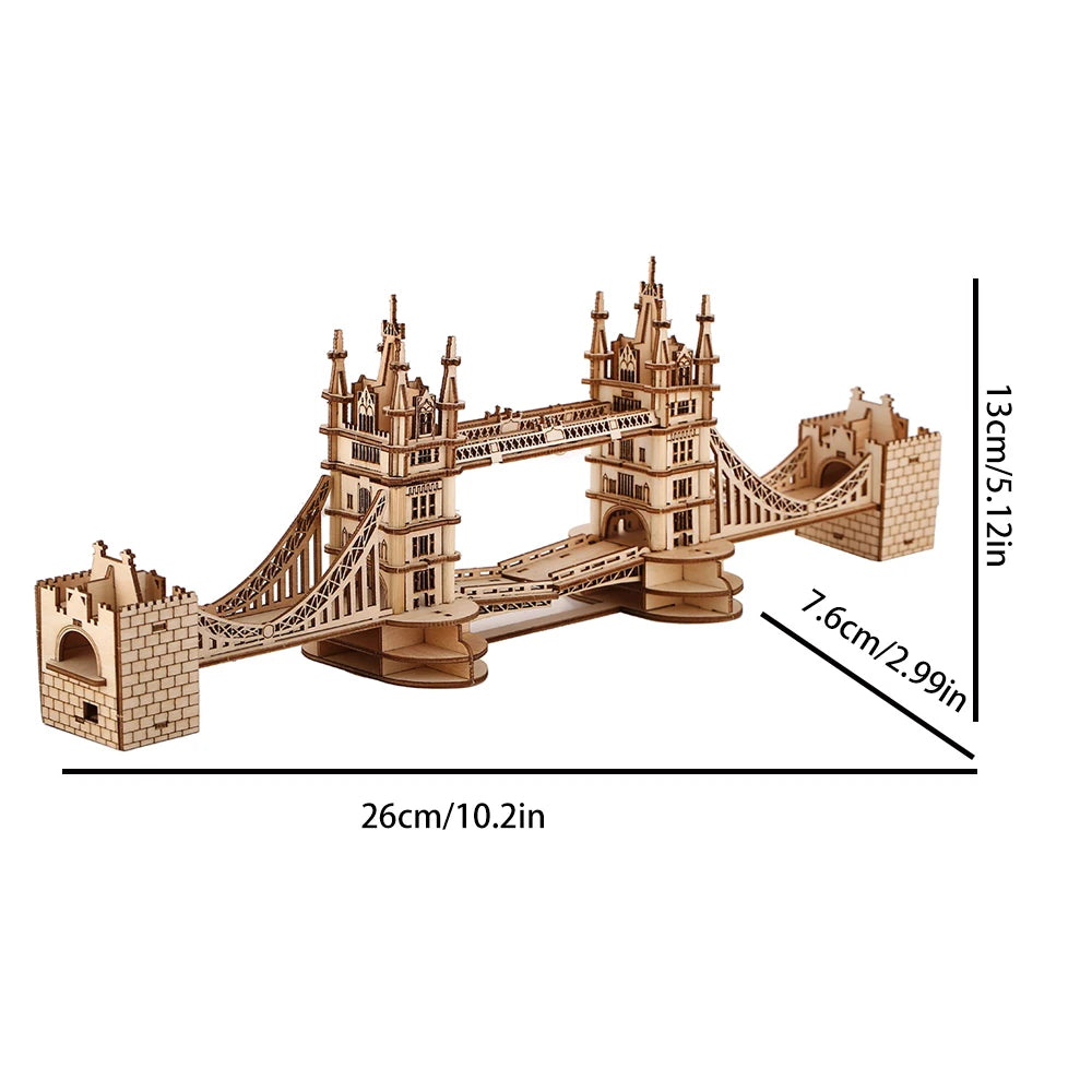 Royal Tower Bridge 3D Wooden Puzzle