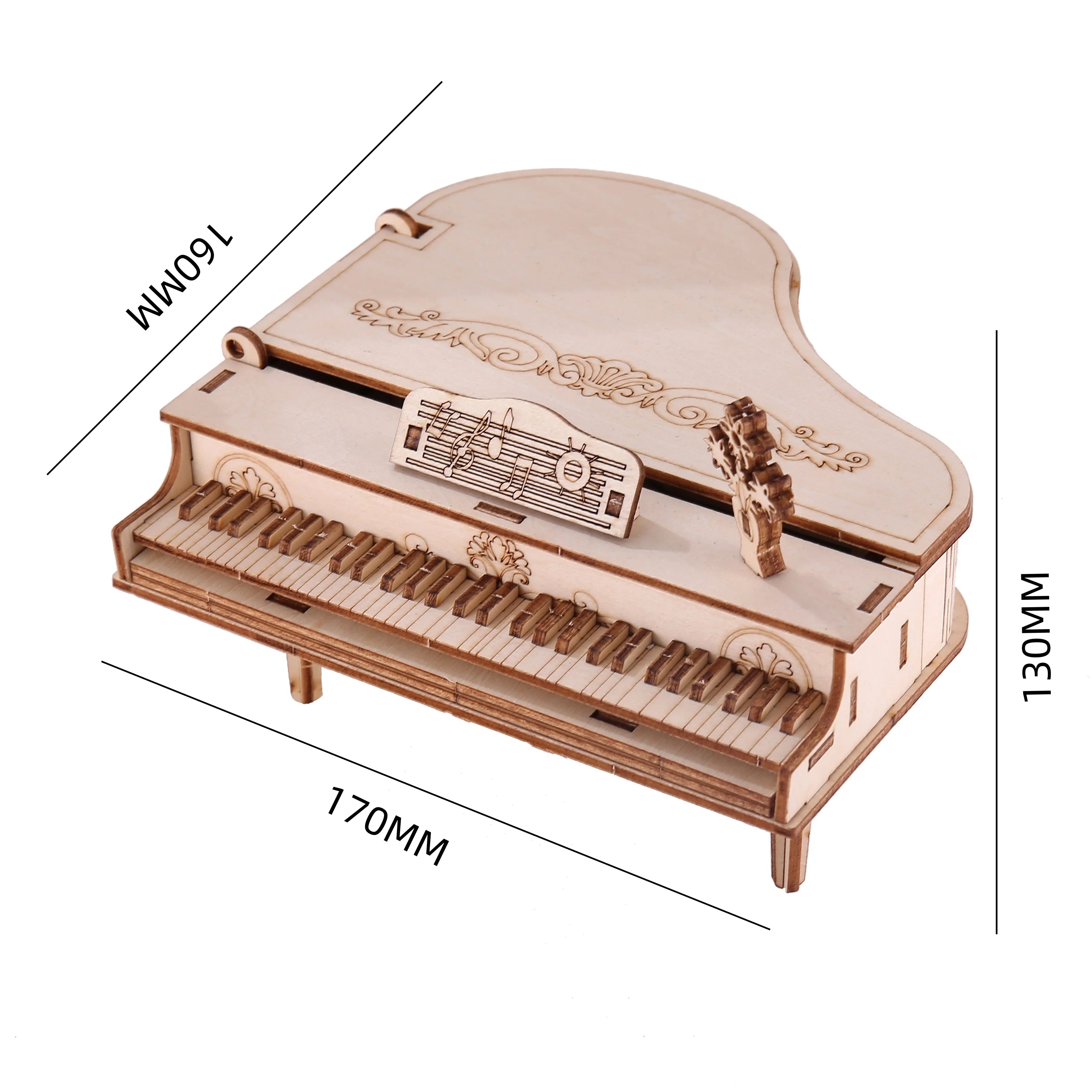 3D Wooden Puzzle Piano