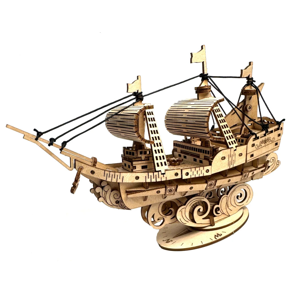 Ocean Explorer Sailboat 3D Wooden Puzzle