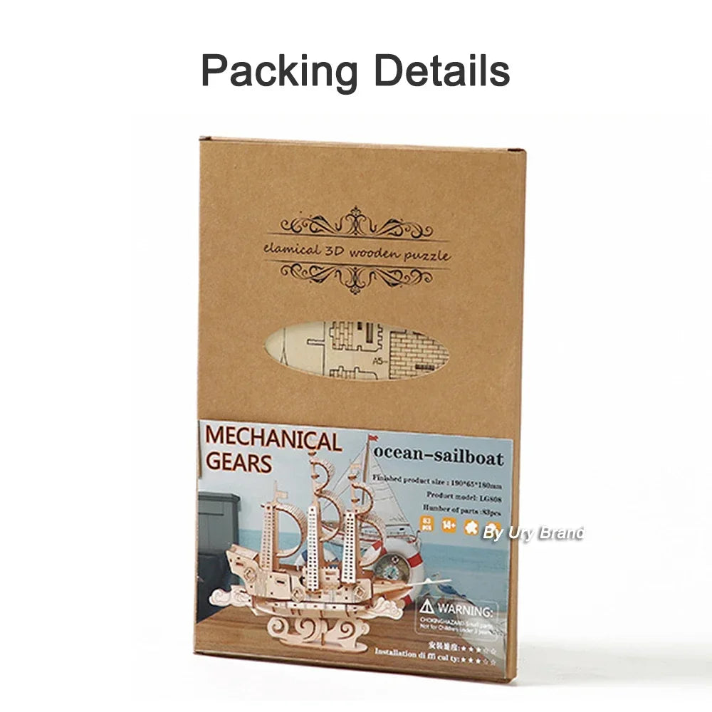 Majestic Ocean Vessel 3D Puzzle