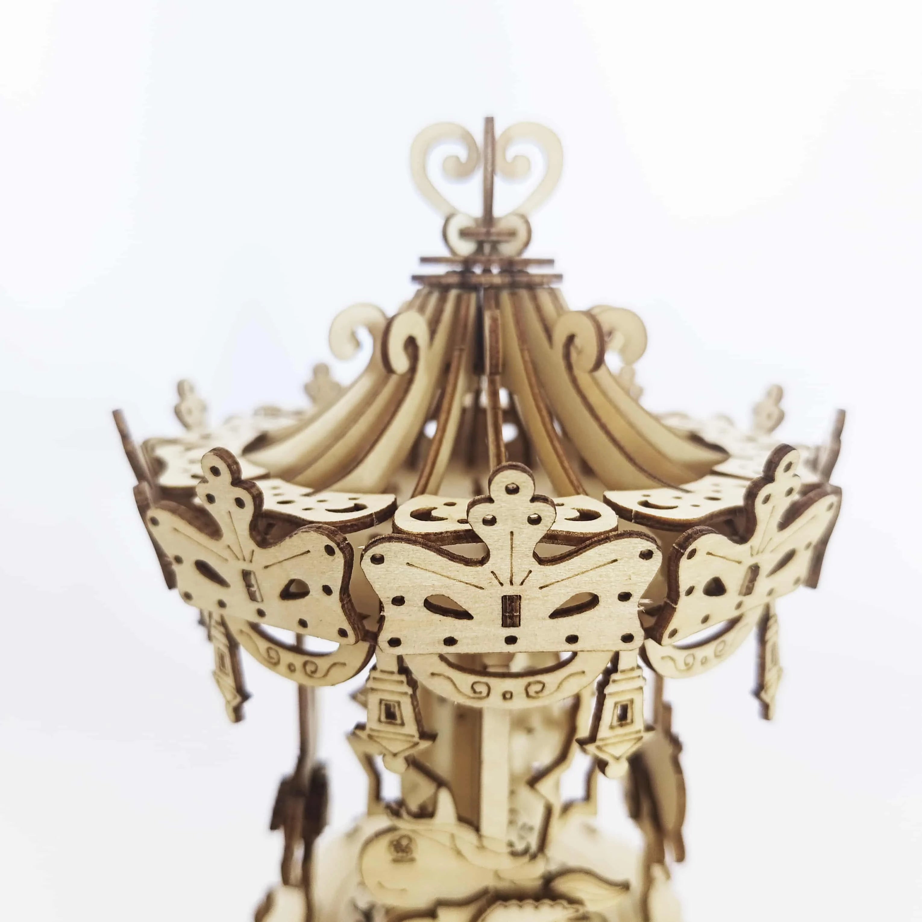 Troy Carousel Handmade DIY Craft Model
