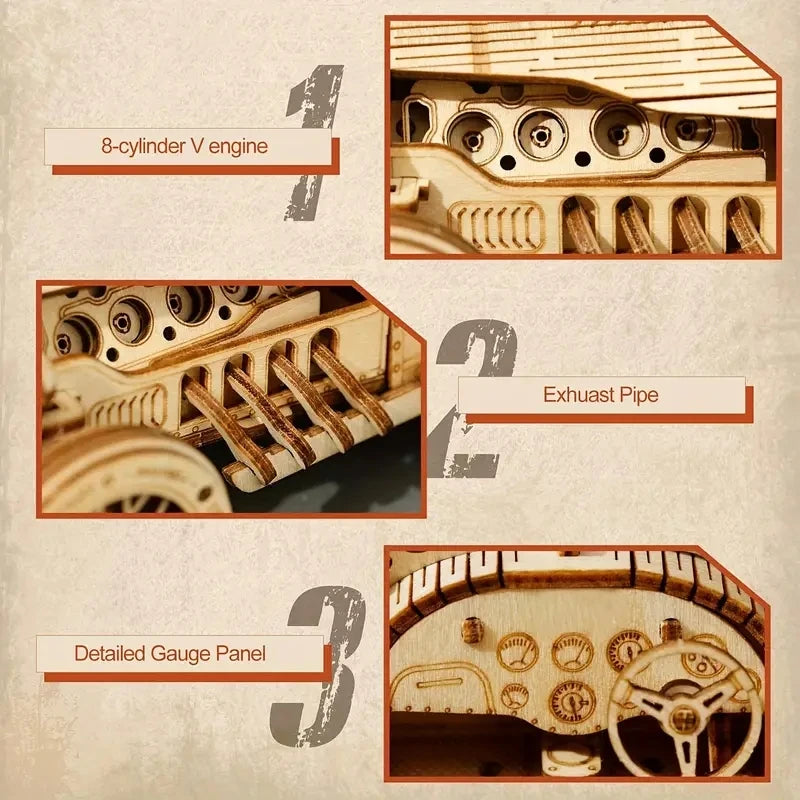 3D Car Wooden Puzzle