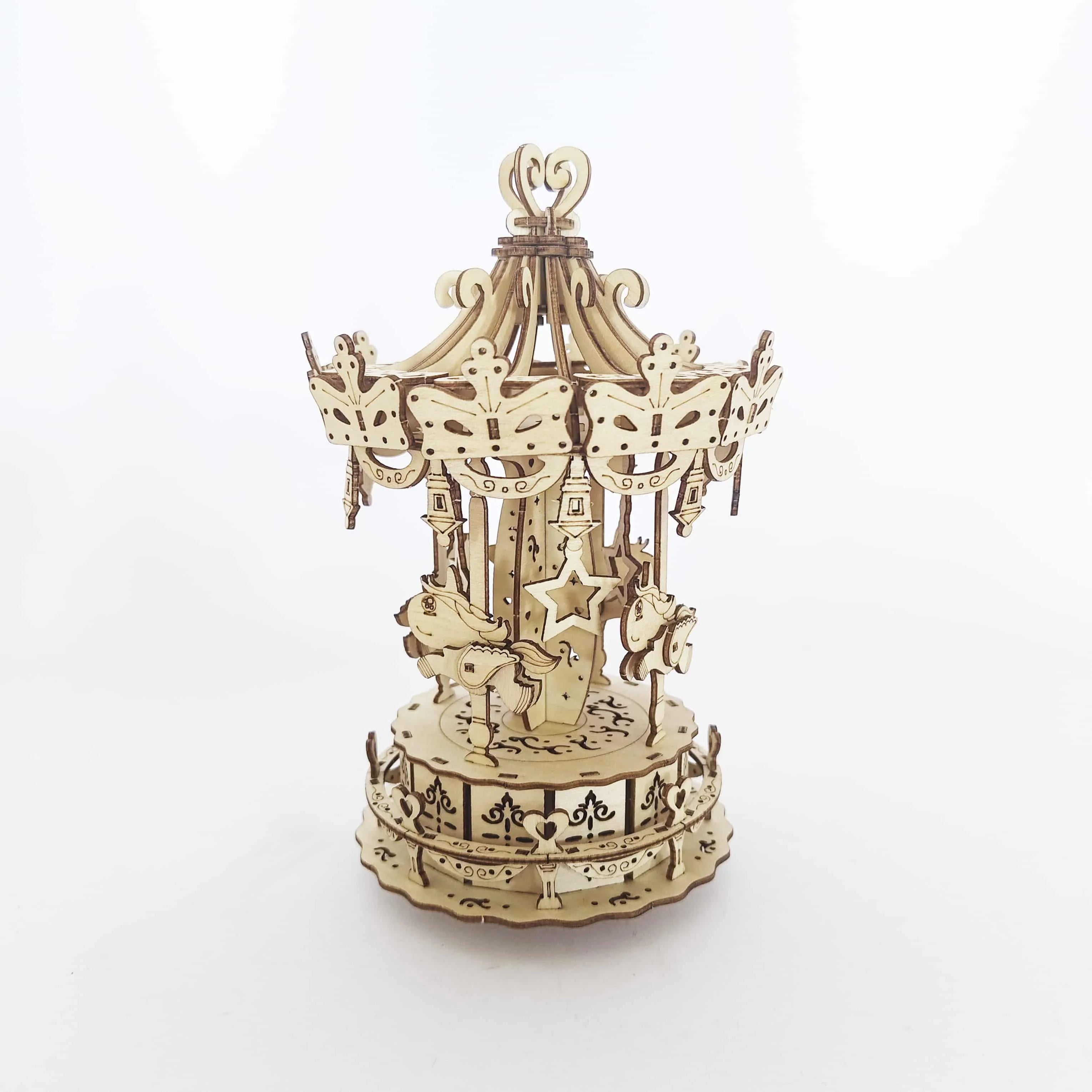 Troy Carousel Handmade DIY Craft Model