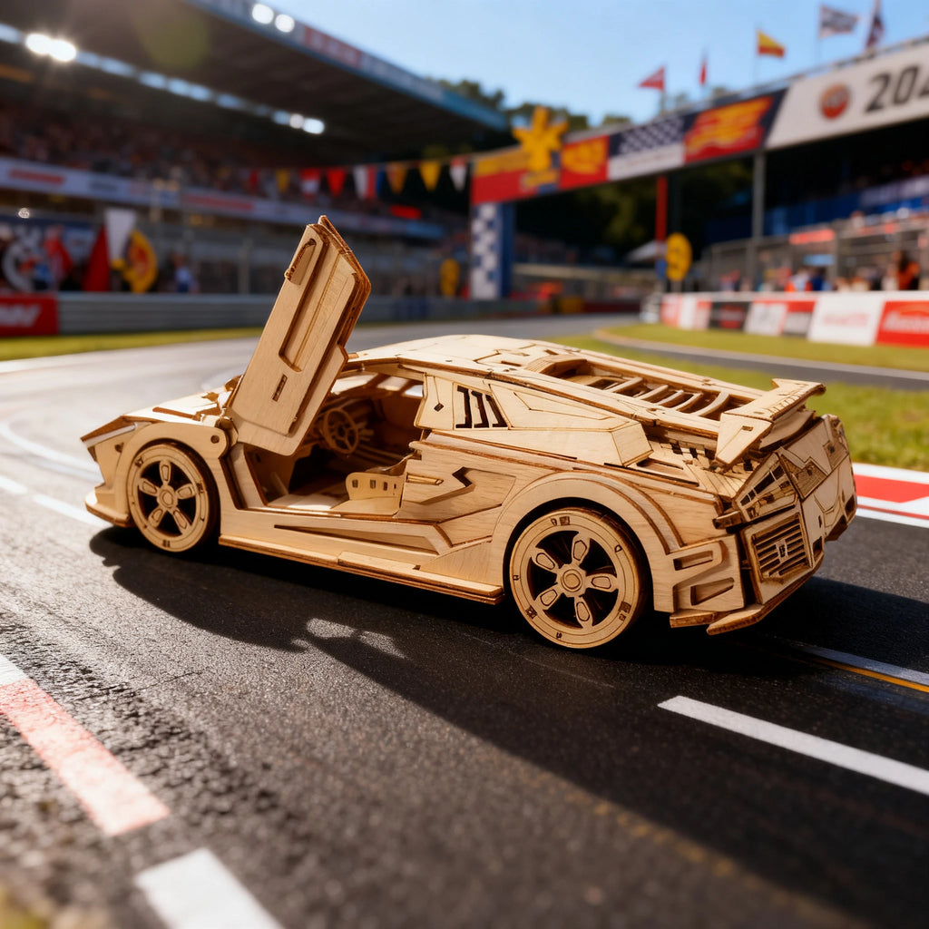 3D Wooden Puzzle Sports Car