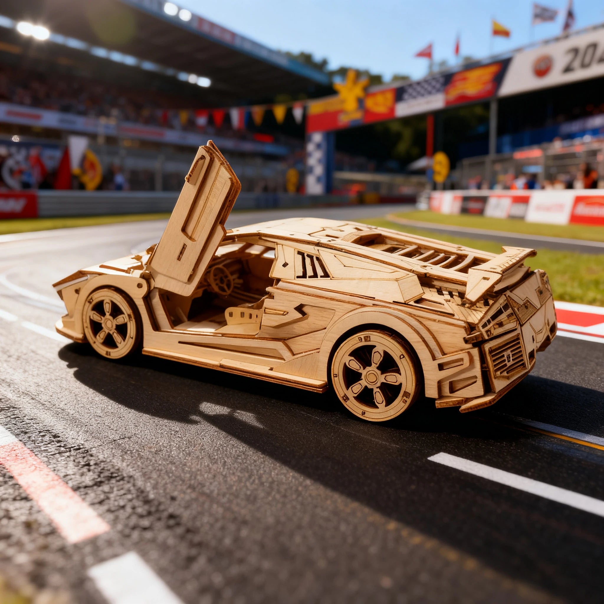 3D Wooden Puzzle Sports Car