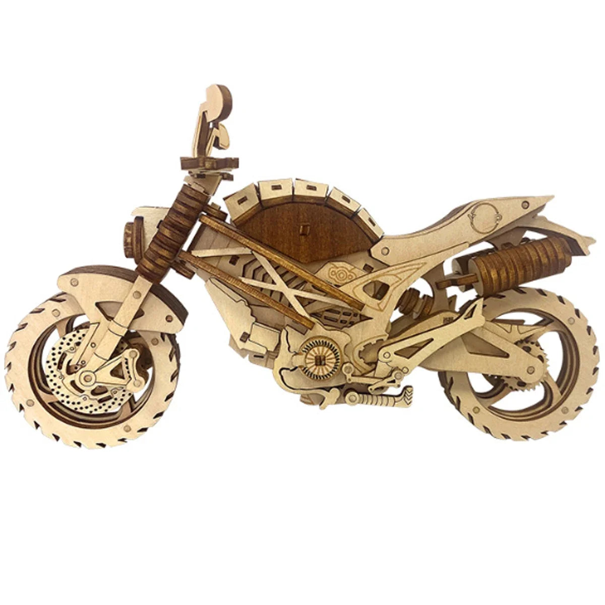 Motorcycle 3D Car Wooden Puzzle Scale Model