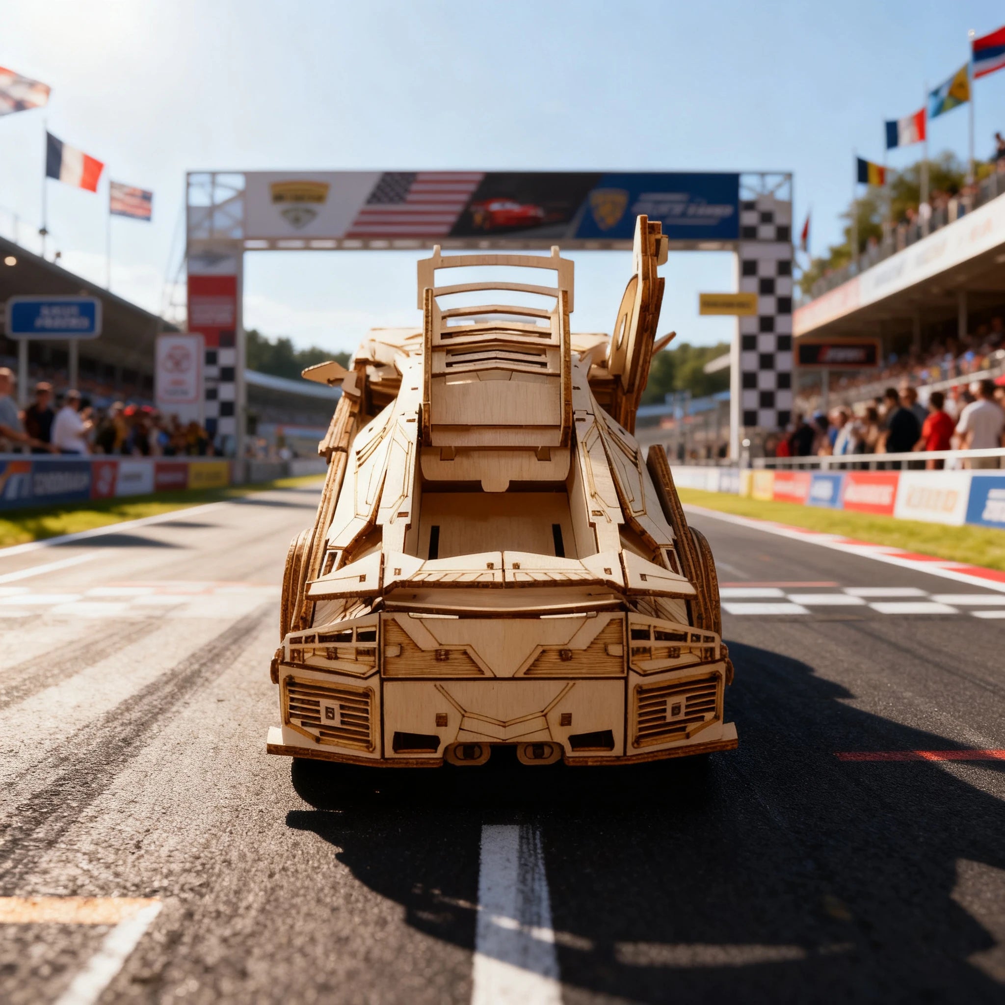 3D Wooden Puzzle Sports Car