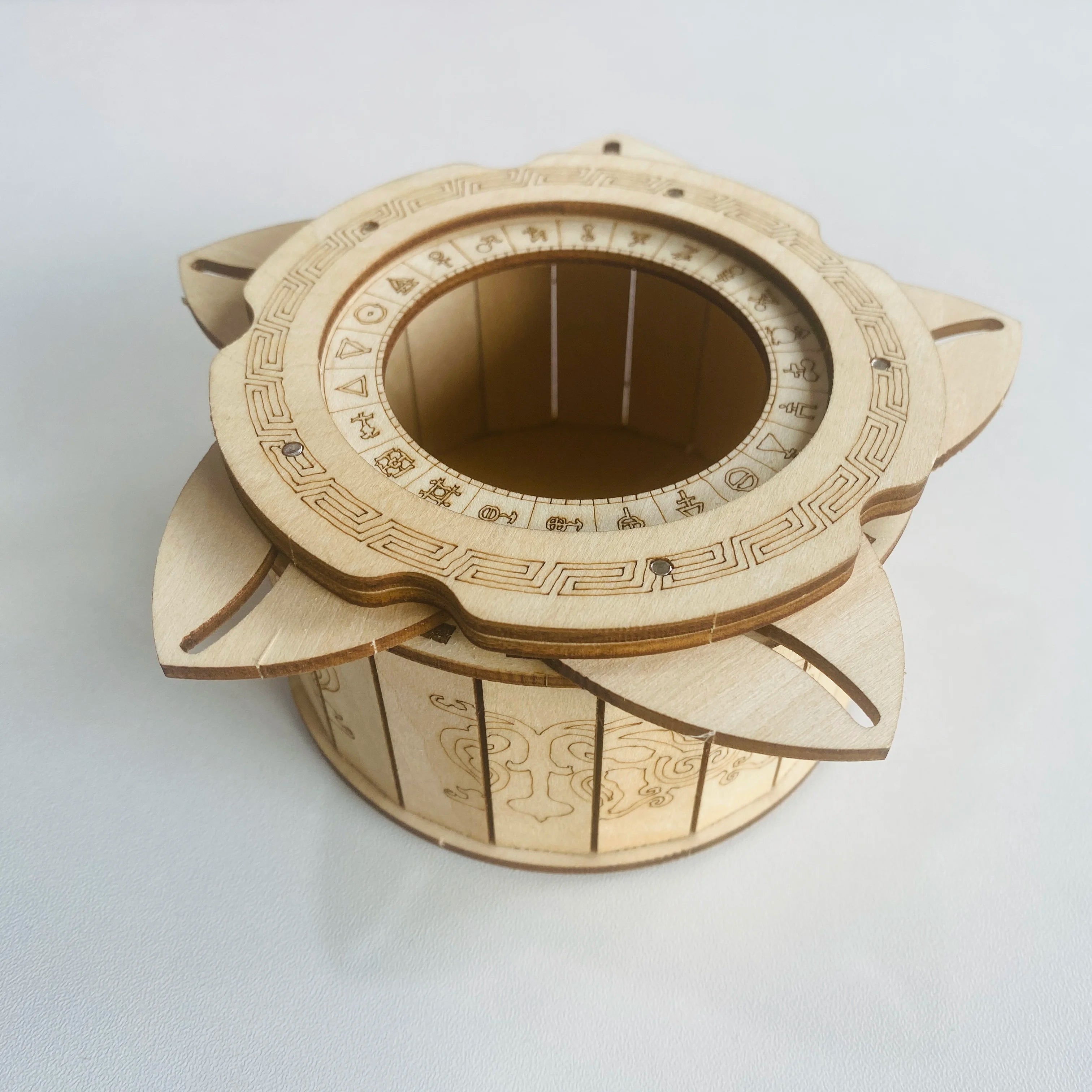 3D Puzzle DIY Wooden Mechanical Box Assembly