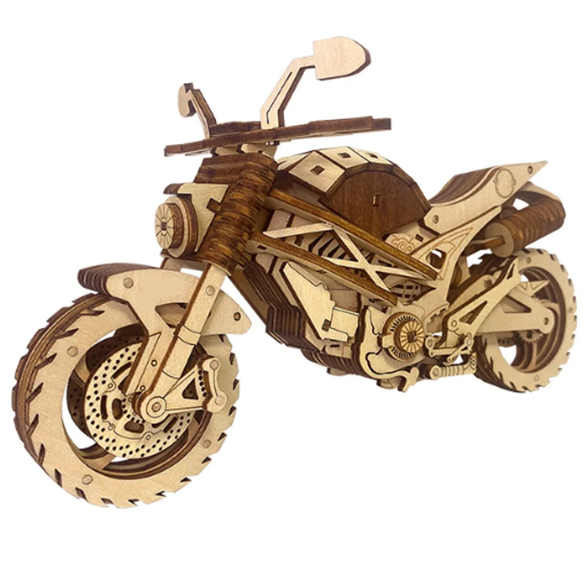 Motorcycle 3D Car Wooden Puzzle Scale Model
