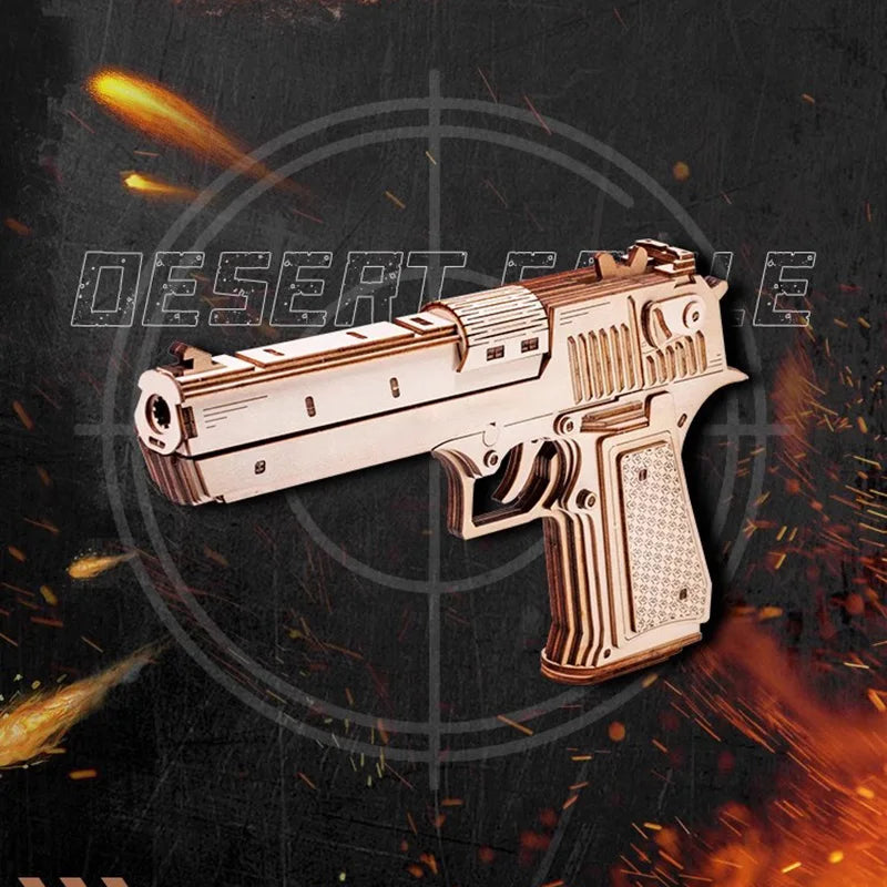 Pistol 3D Wooden Puzzle