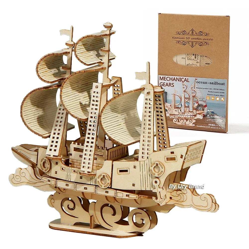 Majestic Ocean Vessel 3D Puzzle