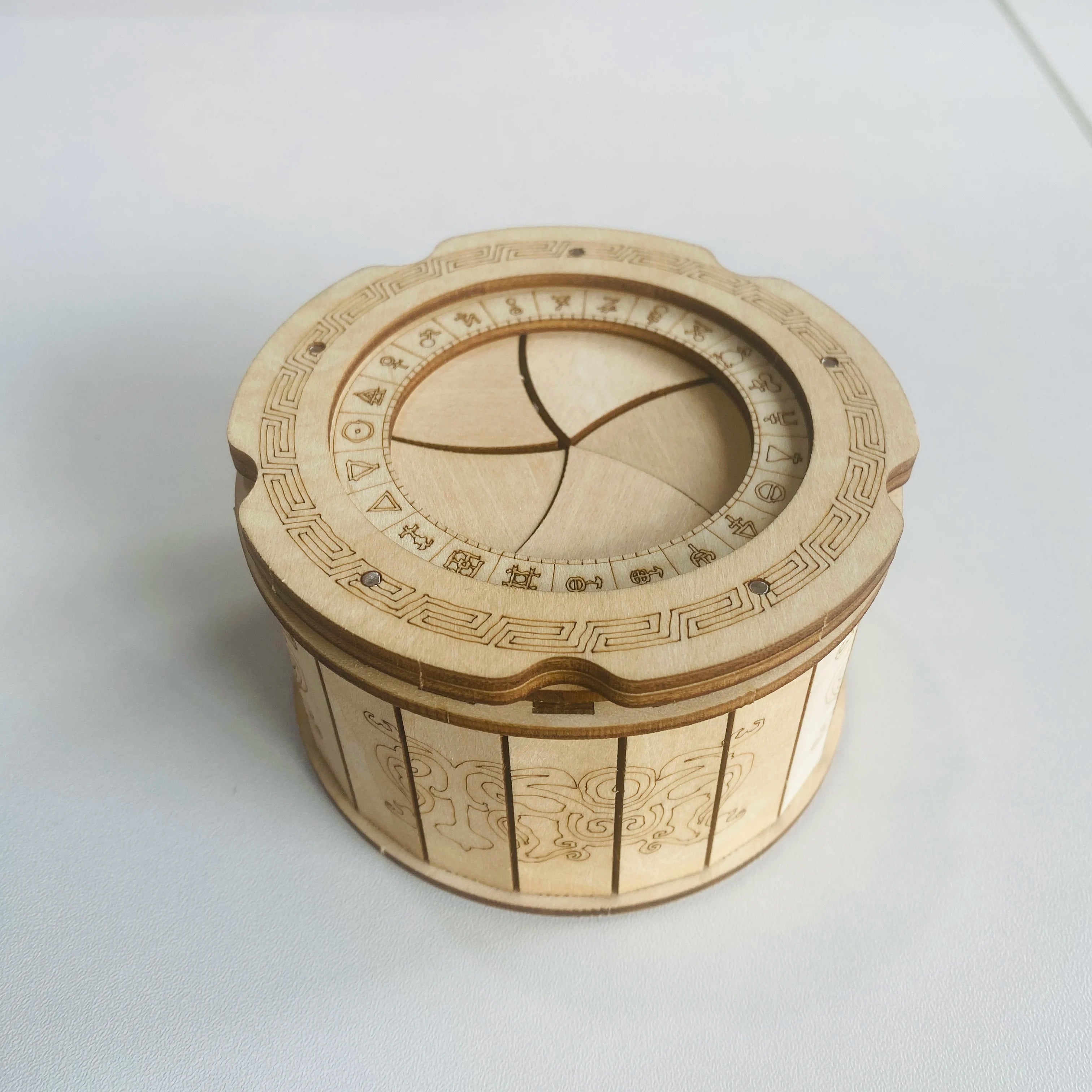 3D Puzzle DIY Wooden Mechanical Box Assembly