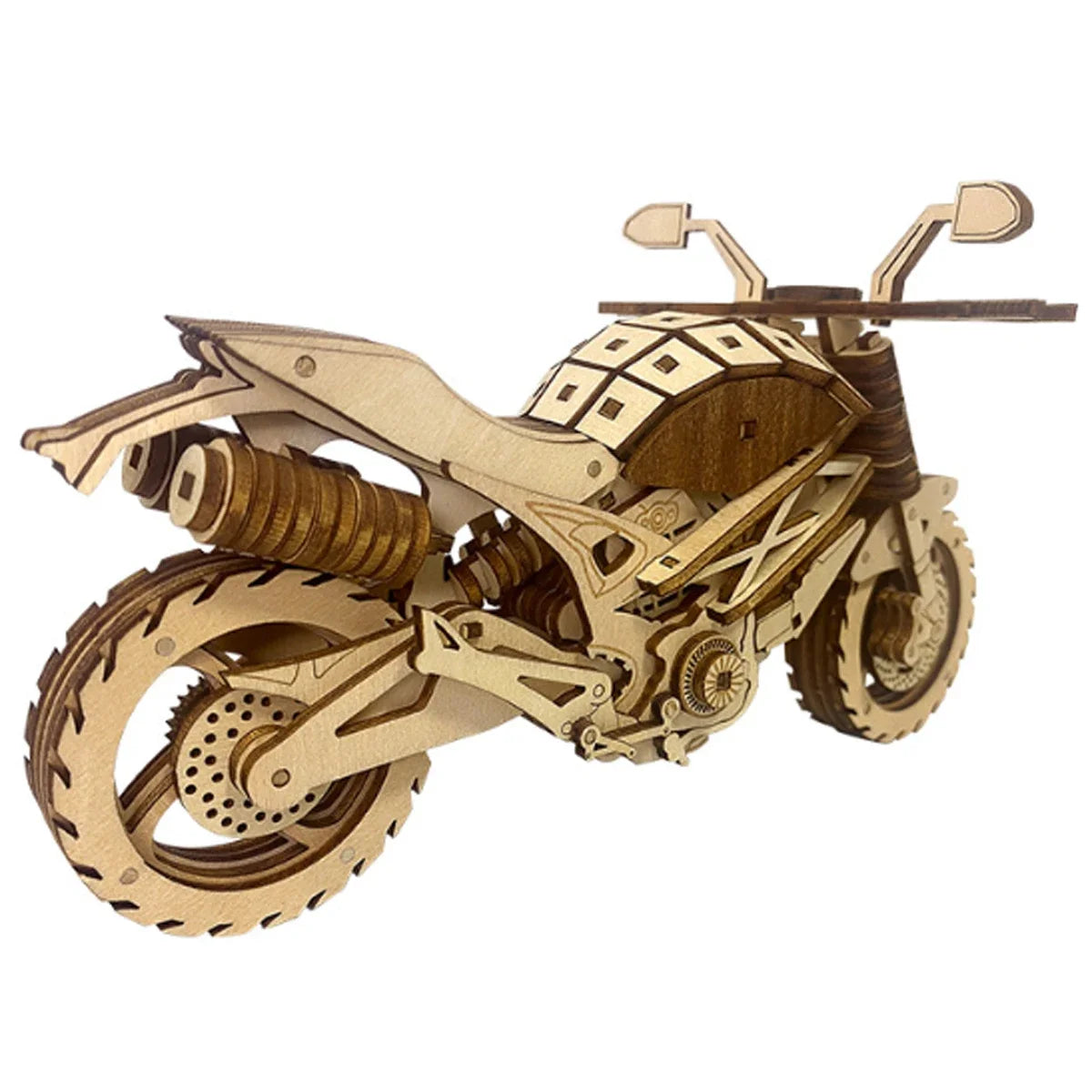 Motorcycle 3D Car Wooden Puzzle Scale Model
