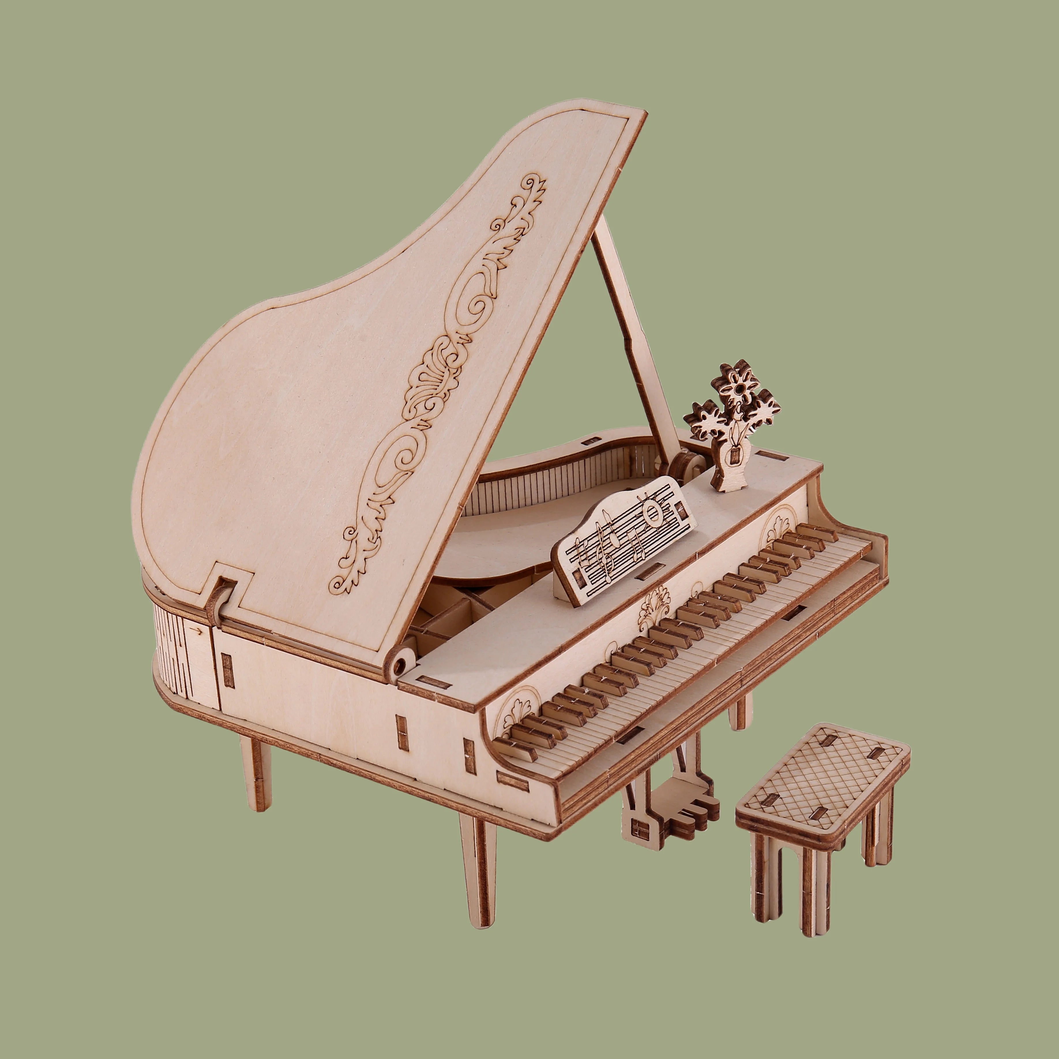 3D Wooden Puzzle Piano