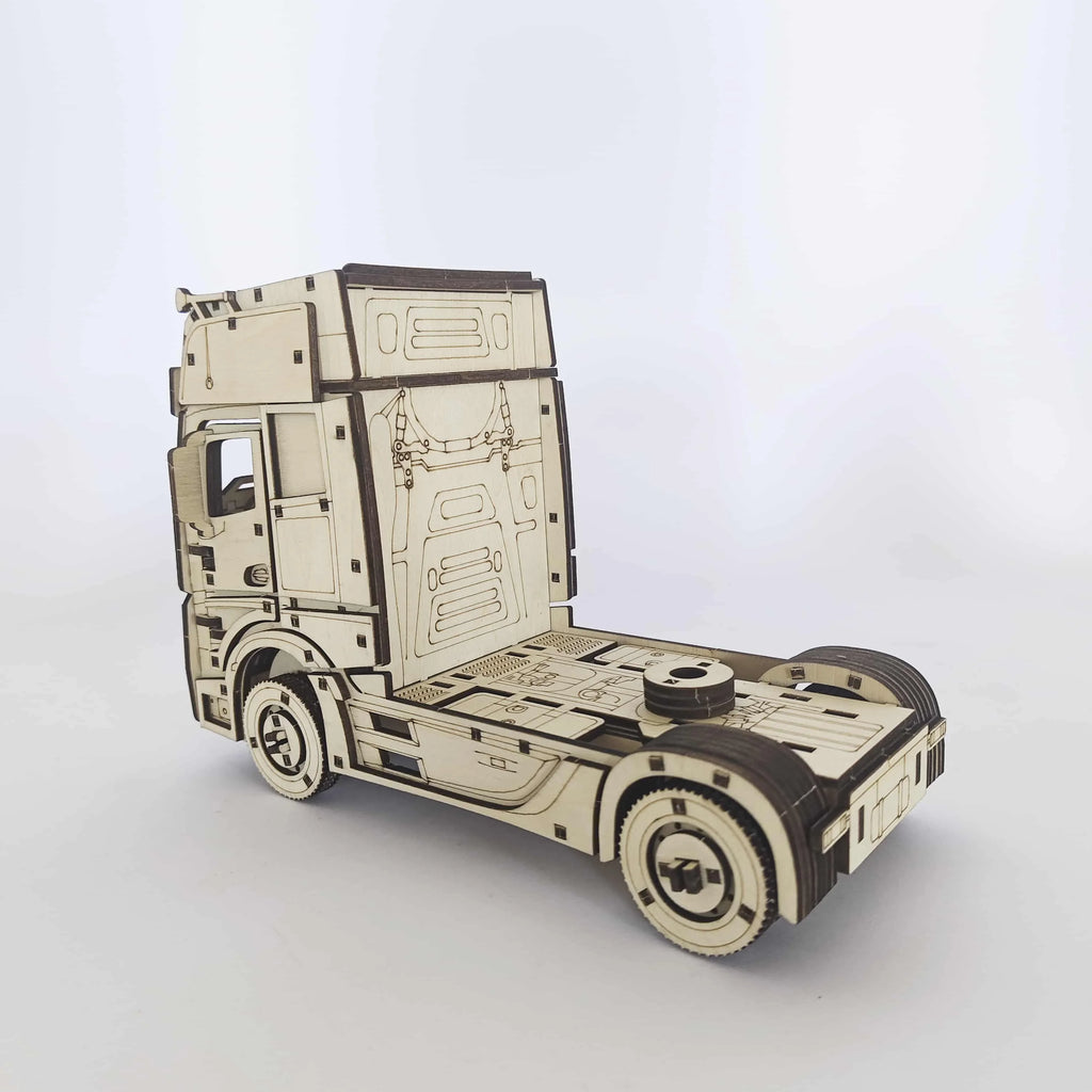European Truck DIY 3D Wooden Puzzle