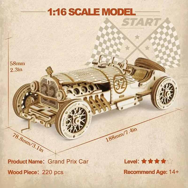 3D Car Wooden Puzzle