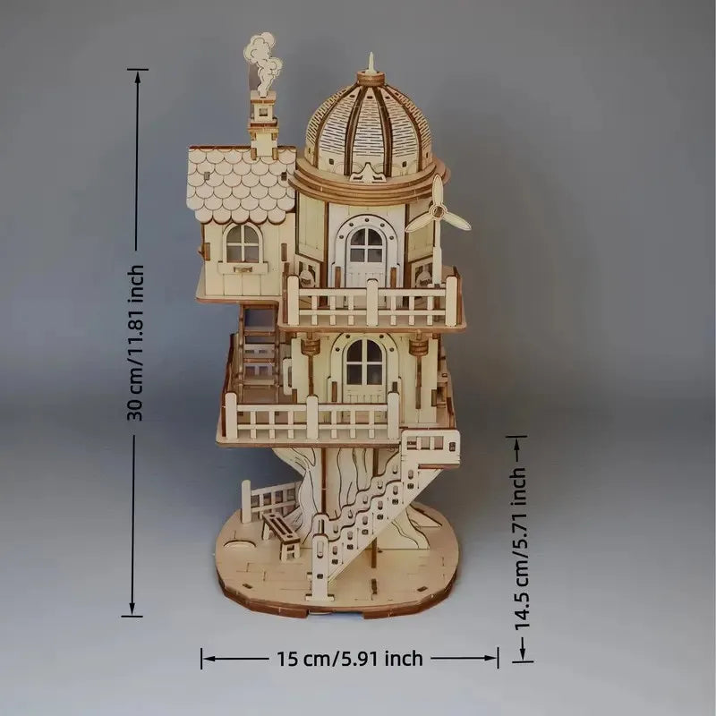 Enchanted Treehouse 3D Wooden Puzzle