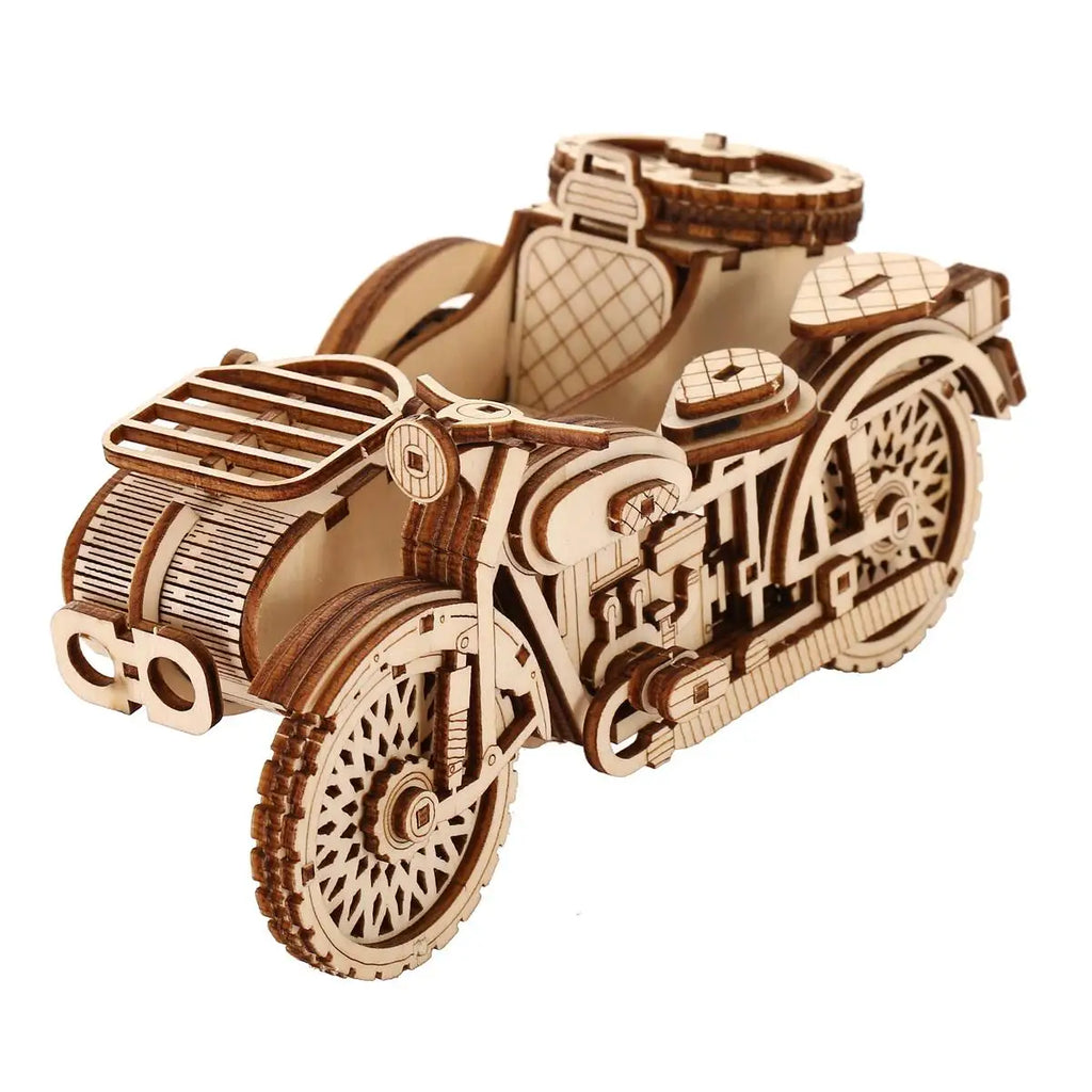 Retro Tricycle DIY Car Model 3D Wooden Puzzle