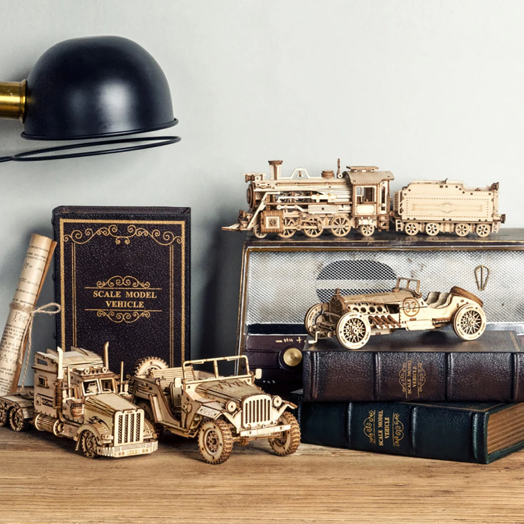 Truck 3D Car Wooden Puzzle Scale Model